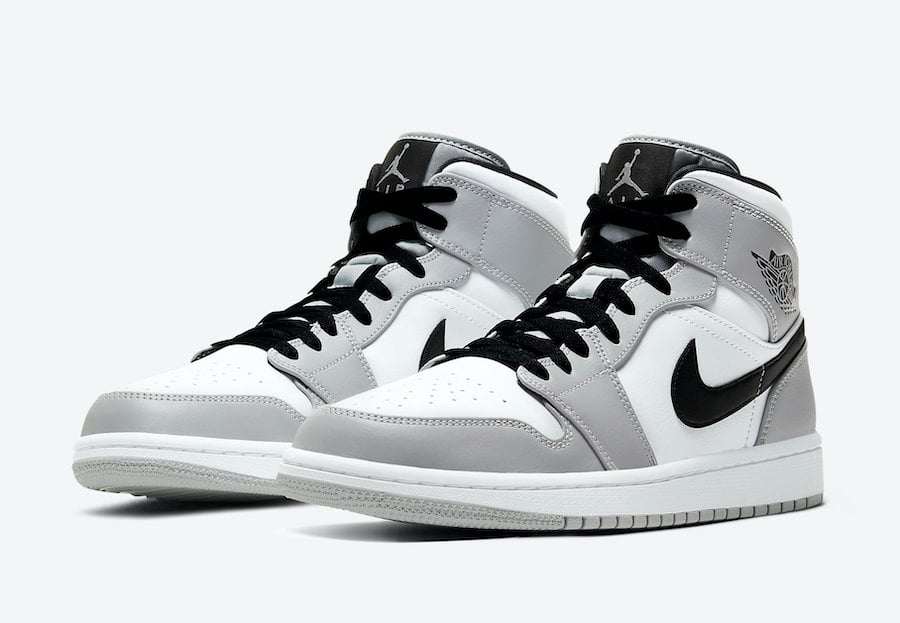 Jordan 1 Mid Light Smoke Grey
